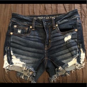 American Eagle distressed shorts